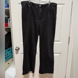 Curvy fit wide ultra high jeans